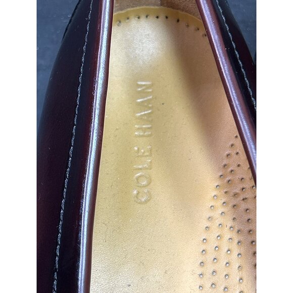 Cole Haan Mens Burgundy Leather PINCH Penny Loafers Size 12 D Dress Shoes - Picture 4 of 12